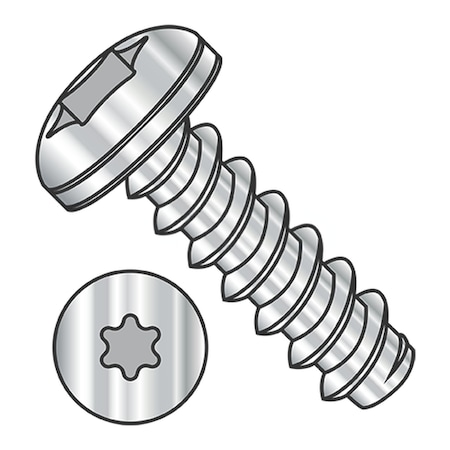 Usa Industrials Self-Drilling Screw, #2-32 x 1/2 in, Plain 18-8 Stainless Steel Pan Head Torx Drive BULK-SCRW-13370